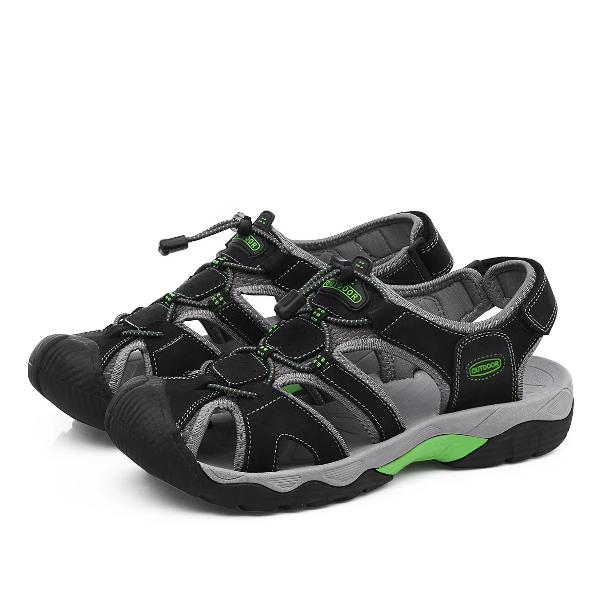 

Fashion Summer Men Beach Sandals 7009 Large Size Genuine Leather Outdoor for Walking Shoes Zapatos Hombre Footwear