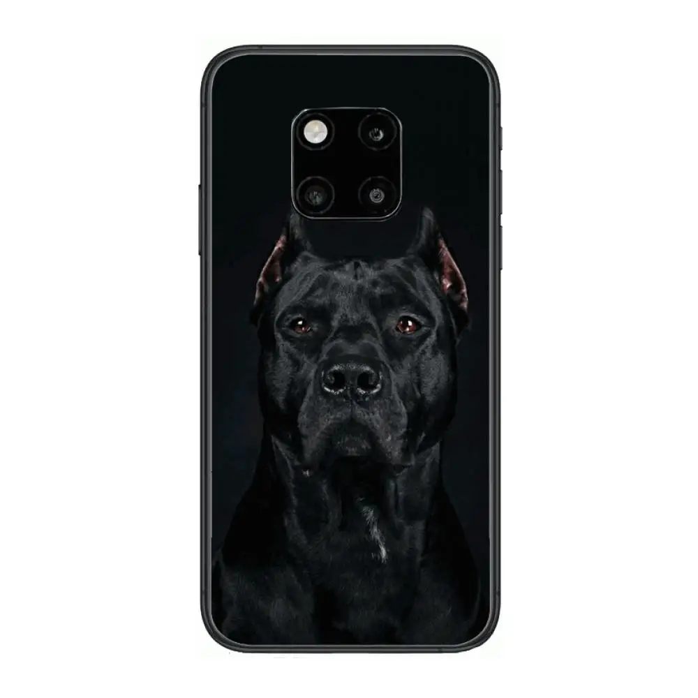 

Doberman Phone Case For Huawei mate 30 10 20 40 Lite Smart Z Pro Black Etui 3D Coque Painting Hoesjes case