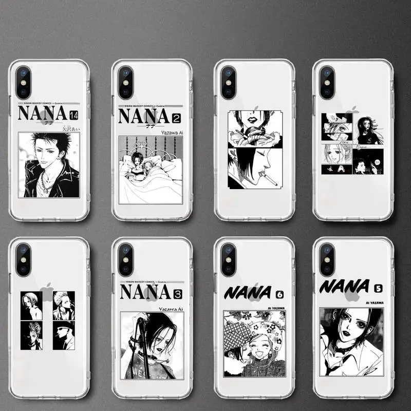 

Nana Osaki Japan anime Phone Case Transparent soft For iphone 12 11 13 7 8 6 s plus x xs xr pro max mini