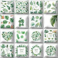 tropical plants pattern decorative cushions pillowcase polyester cushion cover throw pillow sofa decoration pillowcover 40506