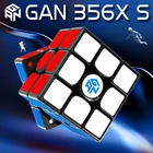 GAN356 X S Магнитный скоростной кубик Гань 3x3 Профессиональные магниты GAN356X S без наклеек 3x3x3 Кубик Gan 356 Xs игрушки для снятия стресса