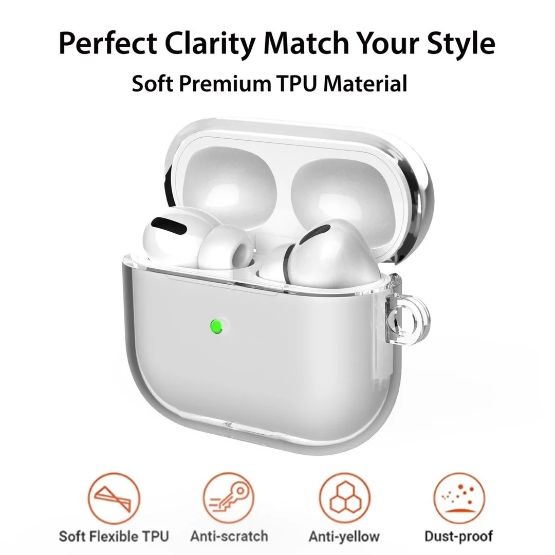

Apple AirPods4 generation protection shell transparent tpu drop thickening AirPods3 transparent protection shell