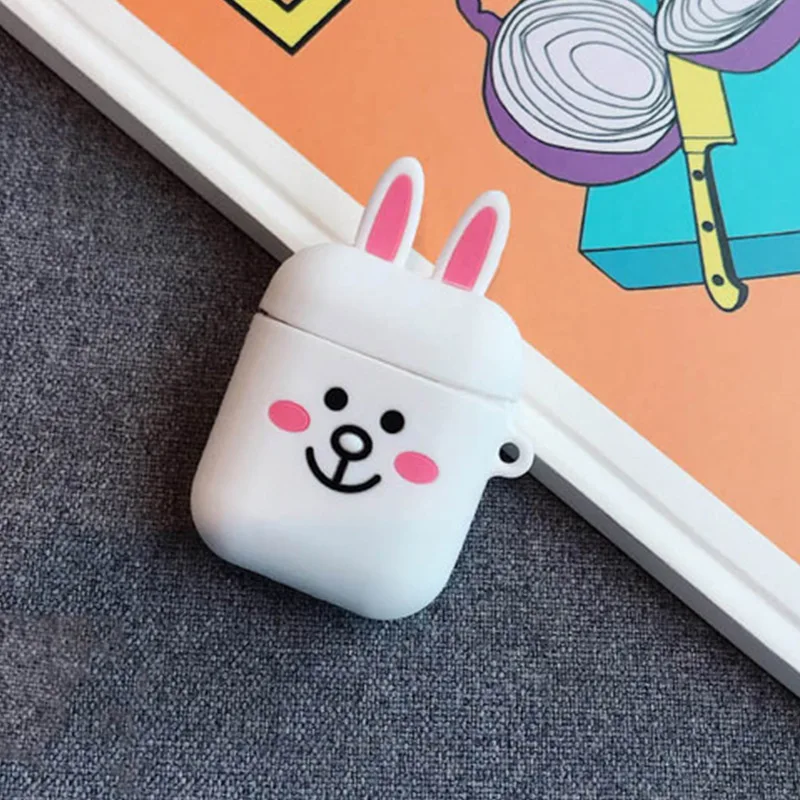 Подарочный мультяшный чехол airpod для apple airpods 1 и 2, мягкий разноцветный чехол для Airpods, силиконовый чехол, bluetooth наушники