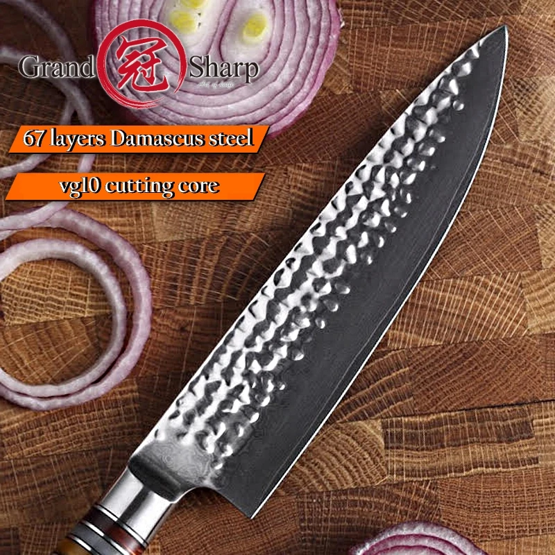 Grandsharp 7 ''дамасский нож шеф повара японский Дамаск VG10 стальные лезвия кухонные