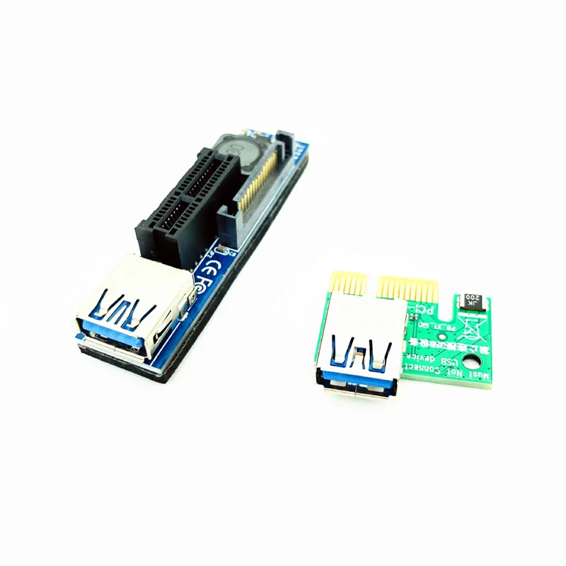 Переходник PCI-E Riser PCI Express 1X Extender Card Adapter 30 см Удлинительный кабель USB3.0 разъем PCIE X1