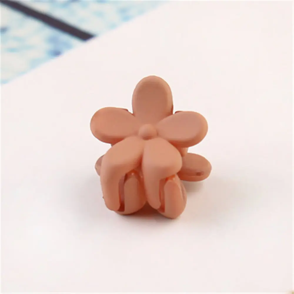 Chocolate 10 шт. новые модные маленькие заколки для волос для маленьких девочек, милые заколки для волос карамельного цвета с цветком, детские заколки, аксессуары для волос - Цвет: Chocolate