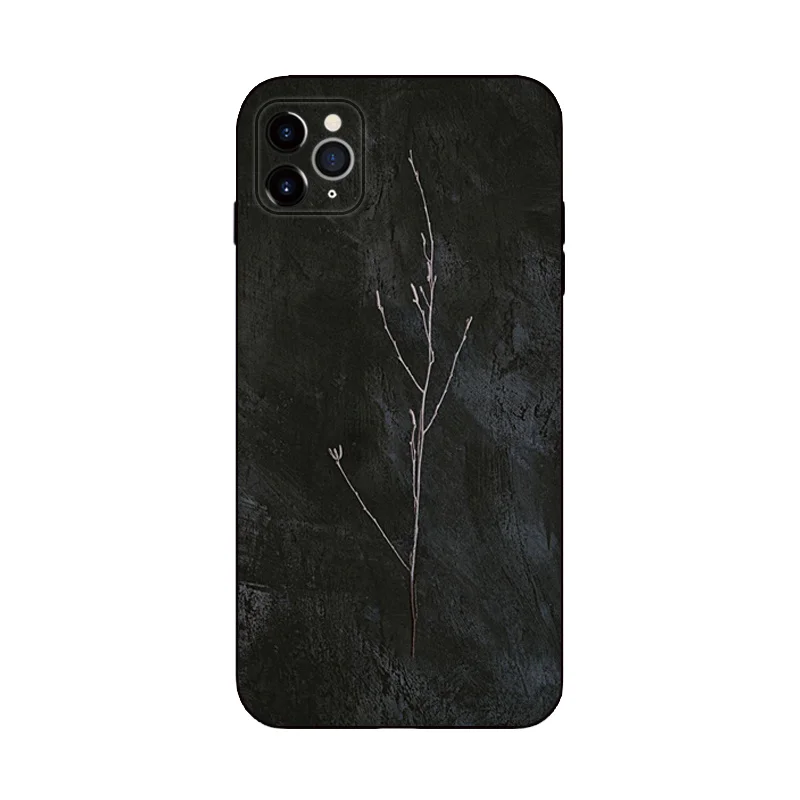 

Мягкий Черный Защитный чехол для iphone12mini