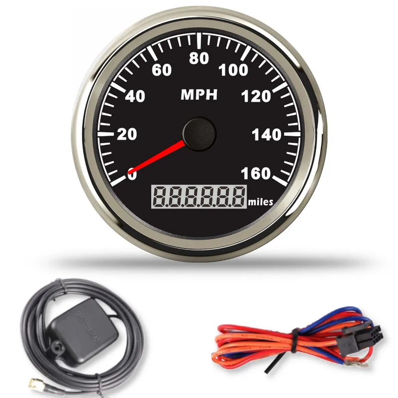 Автомобильный цифровой GPS датчик 85 мм измеритель скорости для мотоцикла лодки