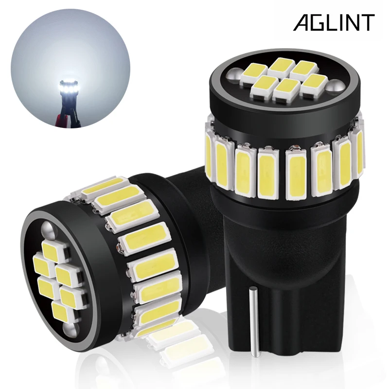 AGLINT 2 шт. T10 W5W 194 168 501 4014 Chips светодиодный светильник без полярности Внутреннее