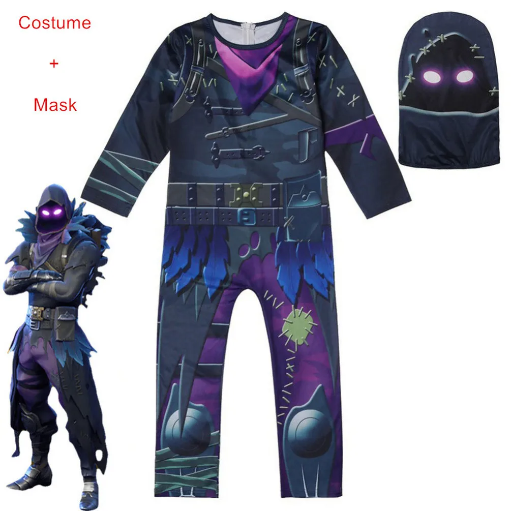 Комбинезон с черепами для мальчиков одежда косплея на Хэллоуин вечерние костюмы