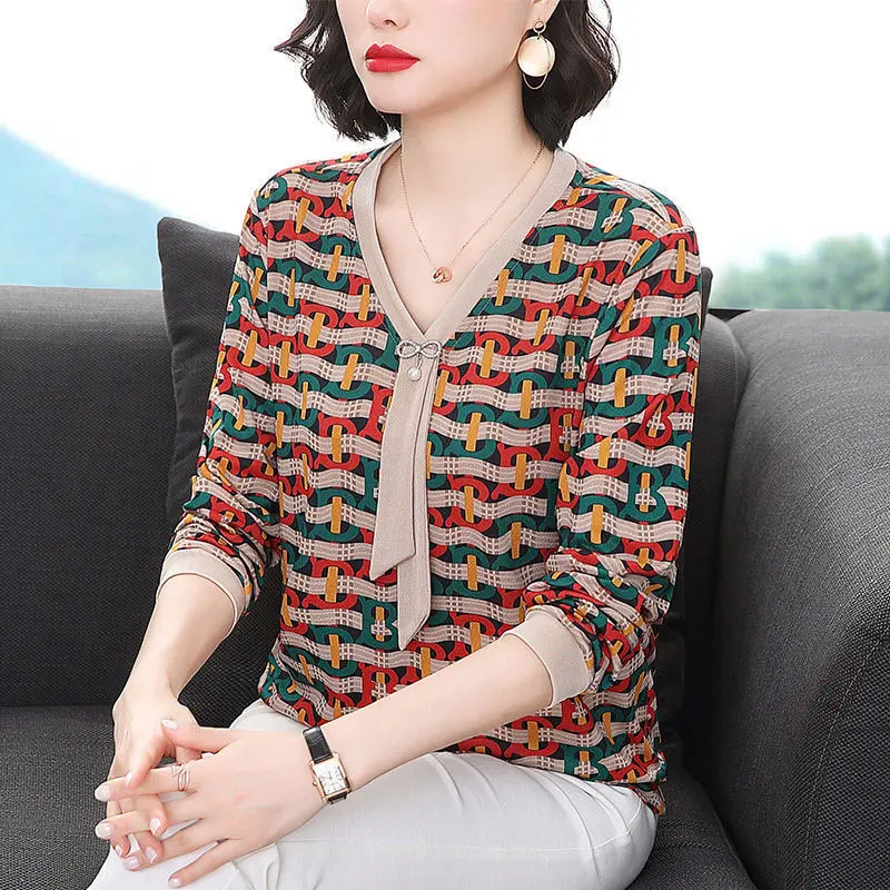

Sexy Casual Look Long Sleeve Top Fall Clothes Autumn and Winter Long Sleeve Tees Women Pulovers plus Size Tops Cotton Material
