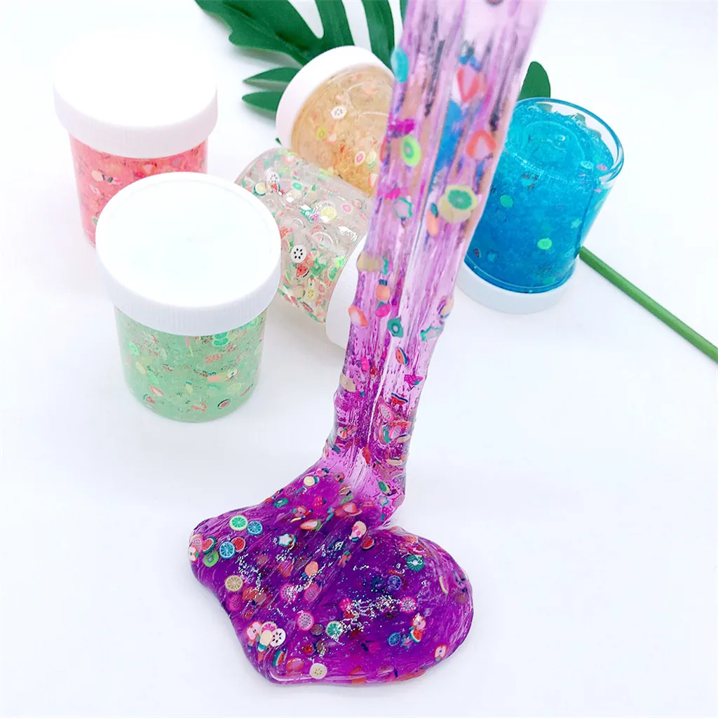 Смешанный цветной слайм Diy Желейная грязь прозрачная детская развивающая