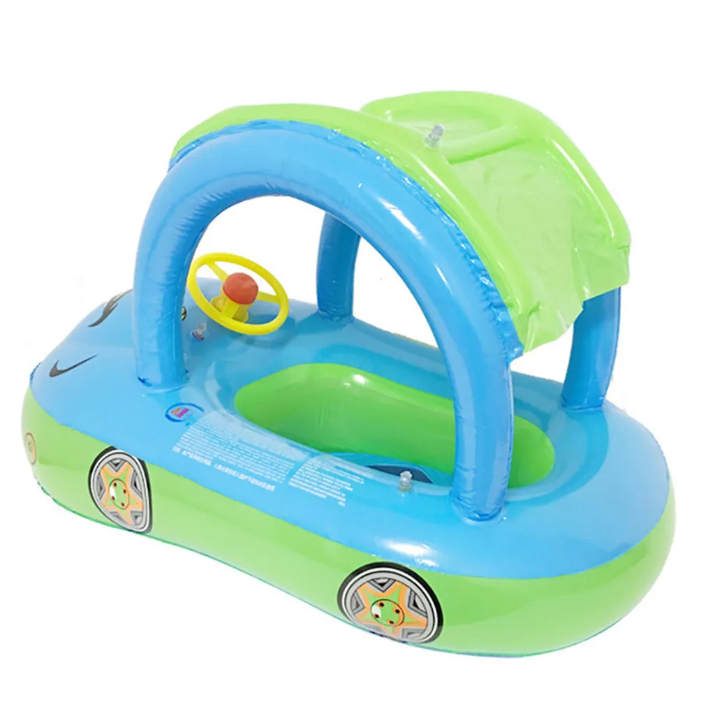 

Baby car swimming ring Walker swimming pool Baby car swimming seat Baby inflatable boat suitable for travel Durable Y518