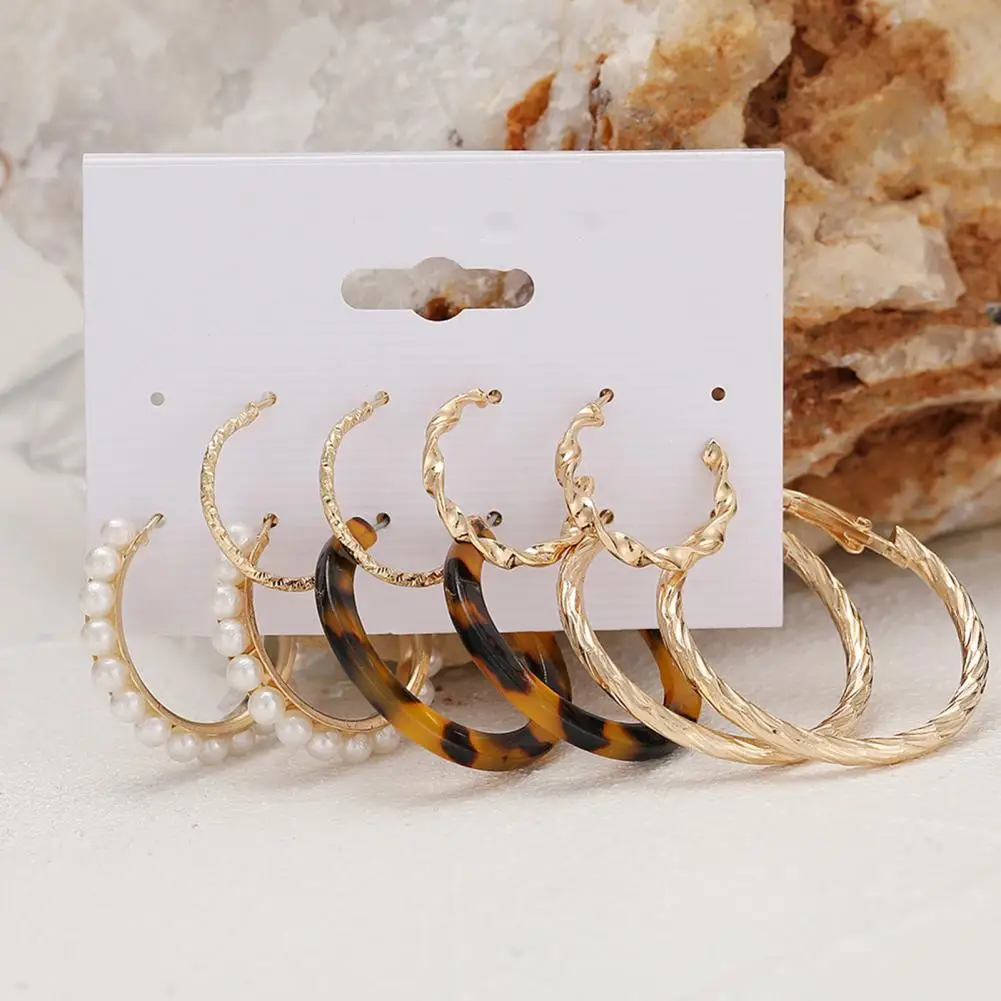 

All Match Shiny Lightweight Geometry Rhinestone Earrings for Dating