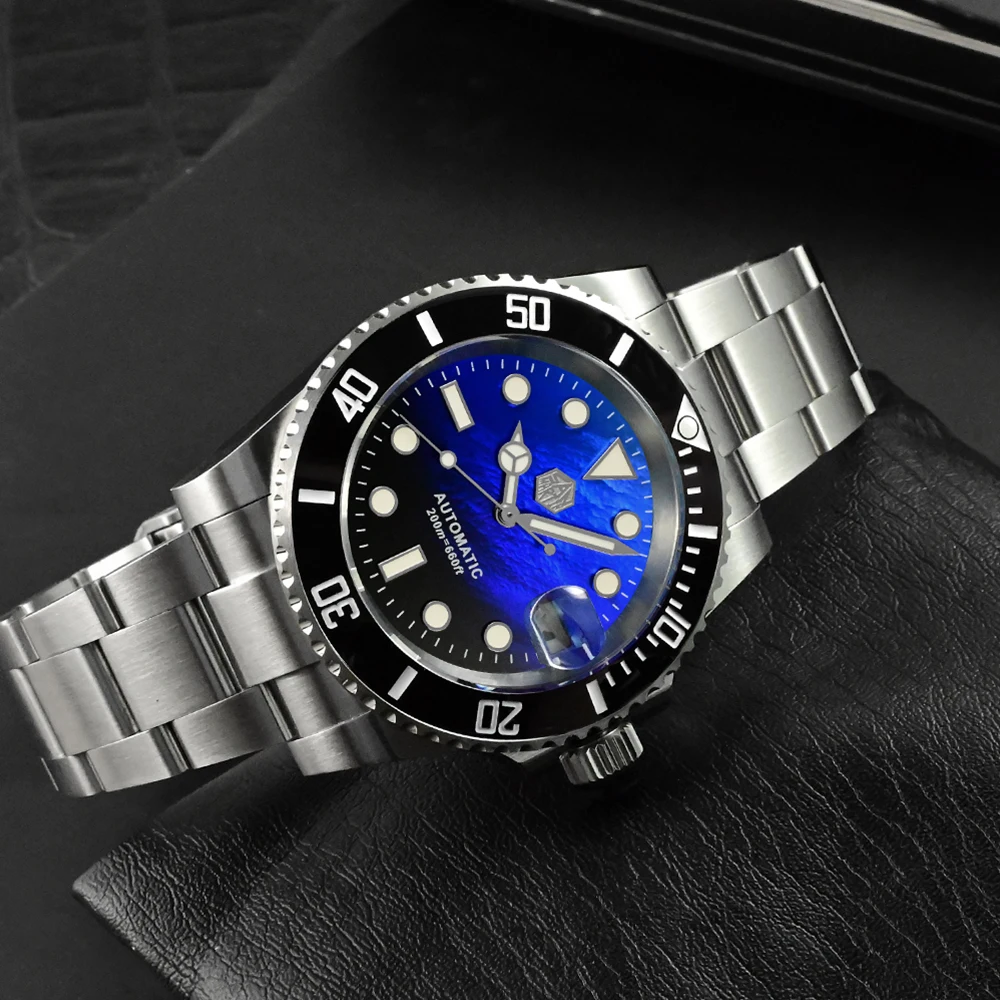 Роскошные мужские часы San Martin 40 5 мм Water Ghost V3 Diver NH35 автоматические механические