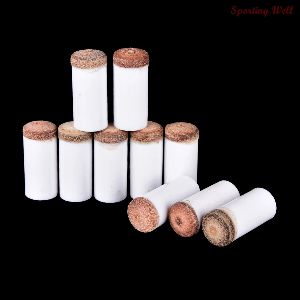 

10X/Lot 13mm Bar Pool Cue Repair Rod Stick Tip Scrub Durable Professional Snooker Supplies Billiard Replacement Tips Bar Tools