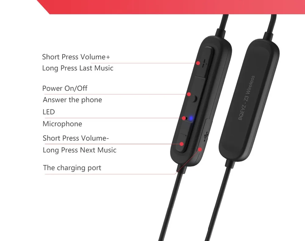 BQEYZ Z3 беспроводной Bluetooth 5,0 AptX-HD кабель MMCX/0,78 мм разъем водонепроницаемые наушники с кабелем для BQ3 KC2 T2 N1 P1 NO. 3 S2 KANAS
