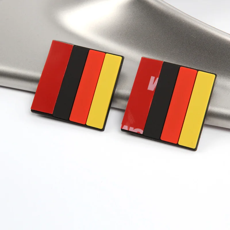 2-10 шт. автомобильные 3D наклейки с немецким флагом декоративная эмблема