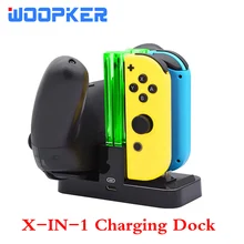 For Nintendo Joycon Charger with LED Indication for Switch Pro Controller 2-IN-1 Charge 5V2A Charging Dock Station