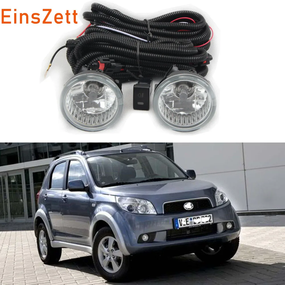 1set Car Fog Light Assembly For DAIHATSU TERIOS/BEGO 2007-2009/TERIOS 2013 Front Bumper Lamp Halogen Bulb Day with Wiring | Автомобили и