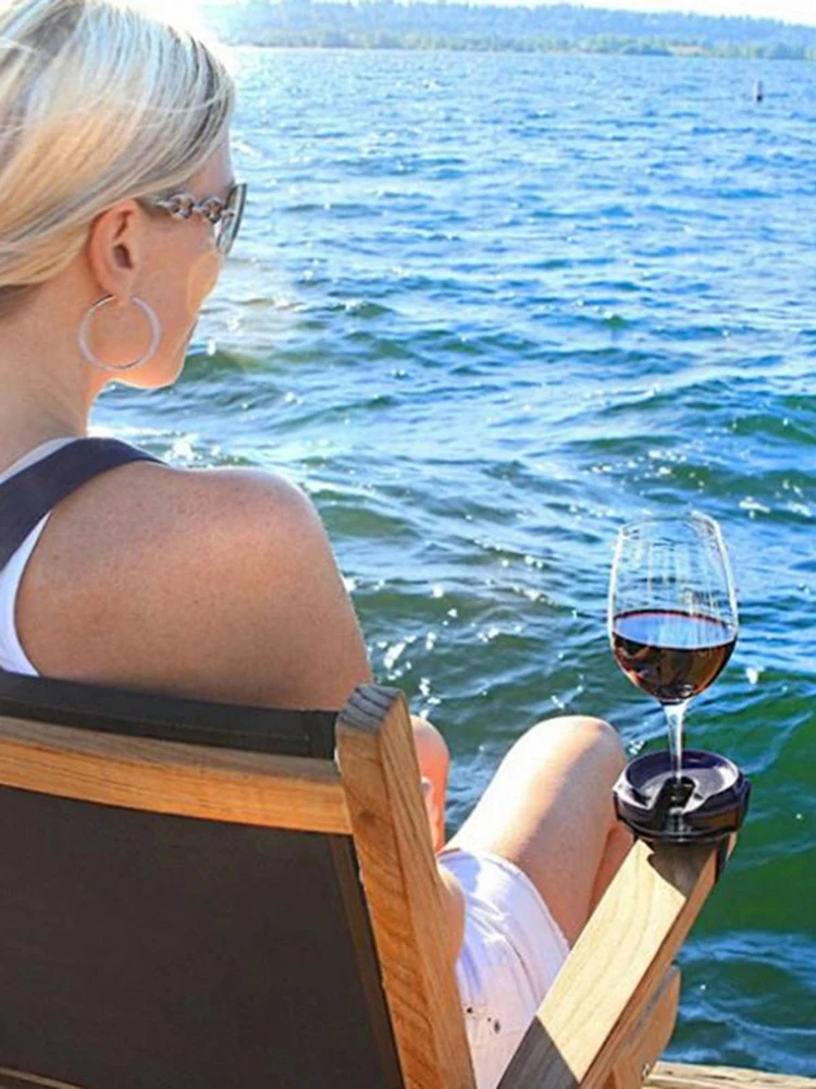 

Уличный держатель для бокалов для вина аксессуары для шампанского пикника для лодок ванны подлокотник для стула Многофункциональный порта...