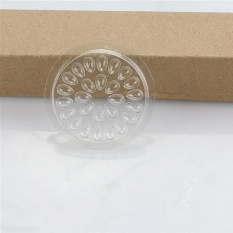 

200Pcs Eyelash Glue Holder Eyelash Glue Trays Disposable Plastic Pads Containers