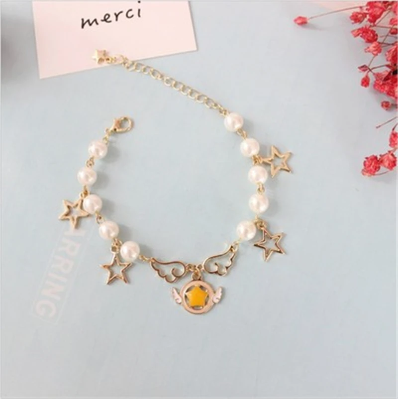 Японский жемчужный браслет Captor для карт Сейлор Мун девочек аксессуары Аниме