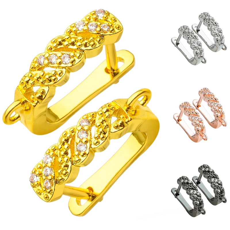 Женские серьги 2020 модные циркониевые сделай сам с полым дизайном застежка-крючок