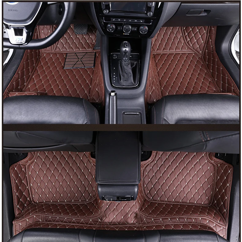 

leather car interior floor mats for volkswagen jetta mk6 mk5 sagitar MK7 2019 2006-2018 2017 2015 2014 2013 2012 2010