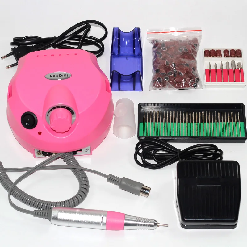 Electric Nail Drill Machine Manicure Drills Accessories Pedicure Kit File Bit Art Tools | Красота и здоровье