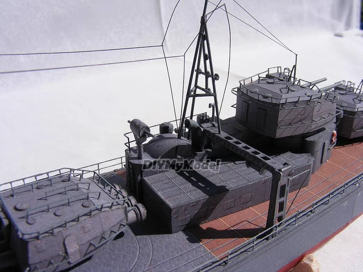 DIYMyModeI destructor japon&eacute;s Xuefeng 1:200, BRICOLAJE, manualidades, Kit de modelos de papel, rompecabezas de juguete hechos a mano, regalo, utillaje de pel&iacute;cula-3
