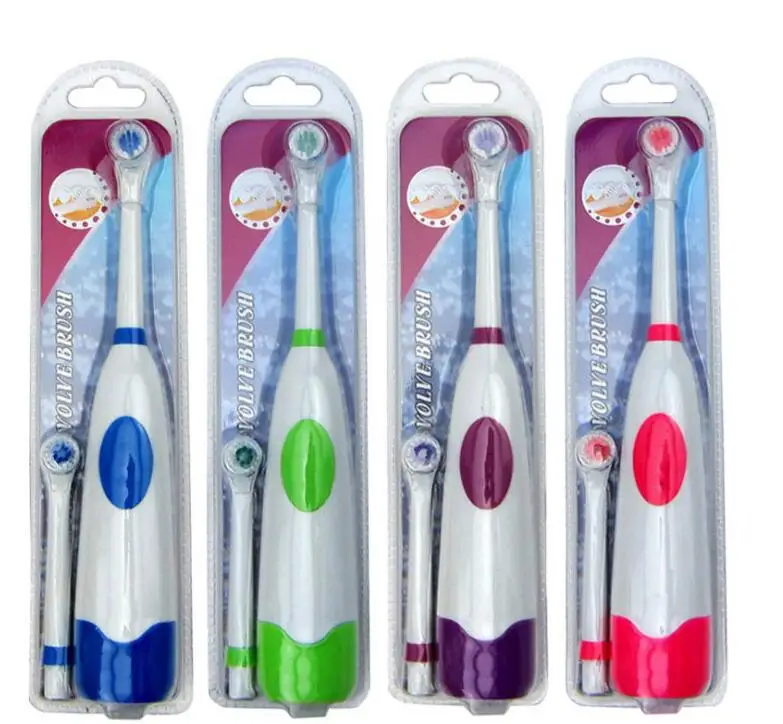 

1118 2pcs/oack Electric Toothbrush Adult Timer Brush USB Charge Rechargeable Tooth Brushes with 2pcs Replacement Heads