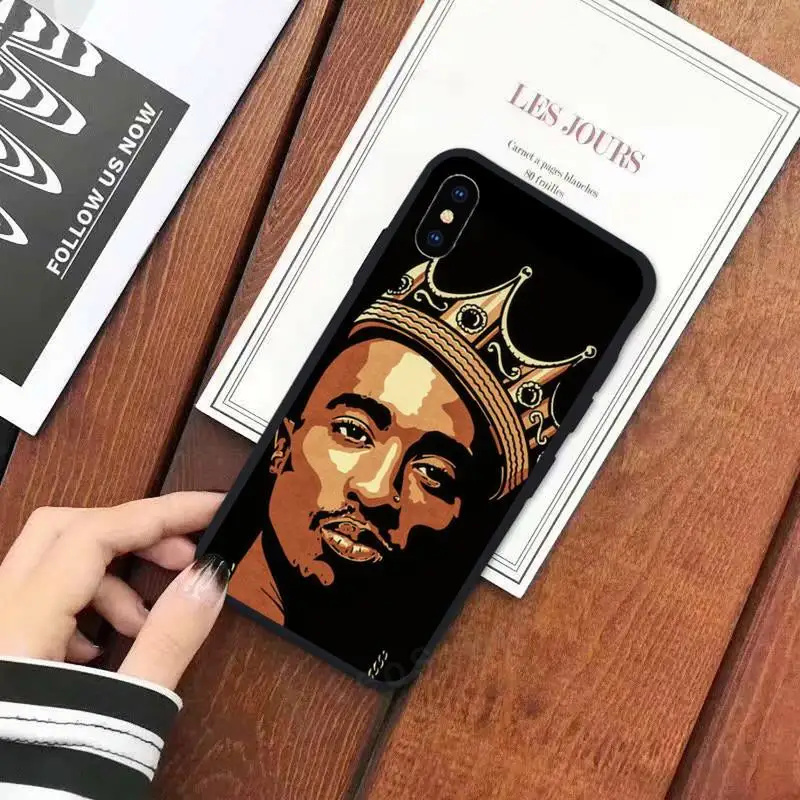 

Rapper 2pac Tupac Famous singer Phone Case for iPhone 11 12 mini pro XS MAX 8 7 6 6S Plus X 5S SE 2020 XR