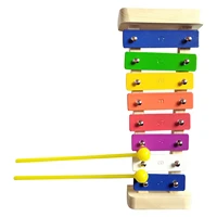 eight tone instrument bright colors preschool with mallet interest cultivate musical toy beat xylophone gift