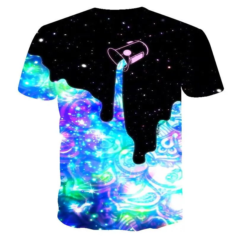 

Short Sleeve 3D T Shirt men shirt Newest Summer Fashion overturned milk Print T-shirt Casual Style men/women funny tshirt tops