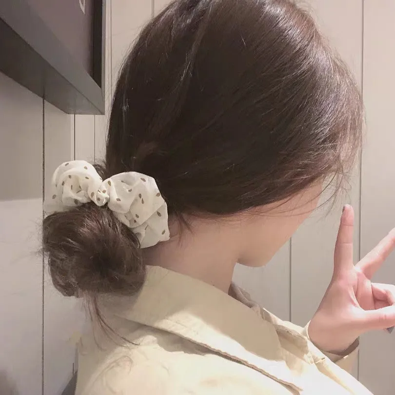 Привлекательная резинка для волос с точечными резинками на хвостик, петлями, резинками и ободком. Женские аксессуары.