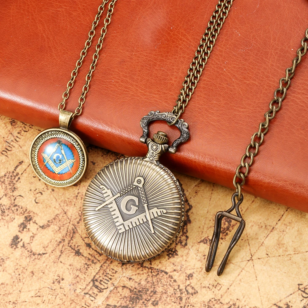 Practical Quartz Pocket Watch with Fashion Gift Box Pendant Necklace Chain High Grade Gifts Set as Christmas Gifts for Kids