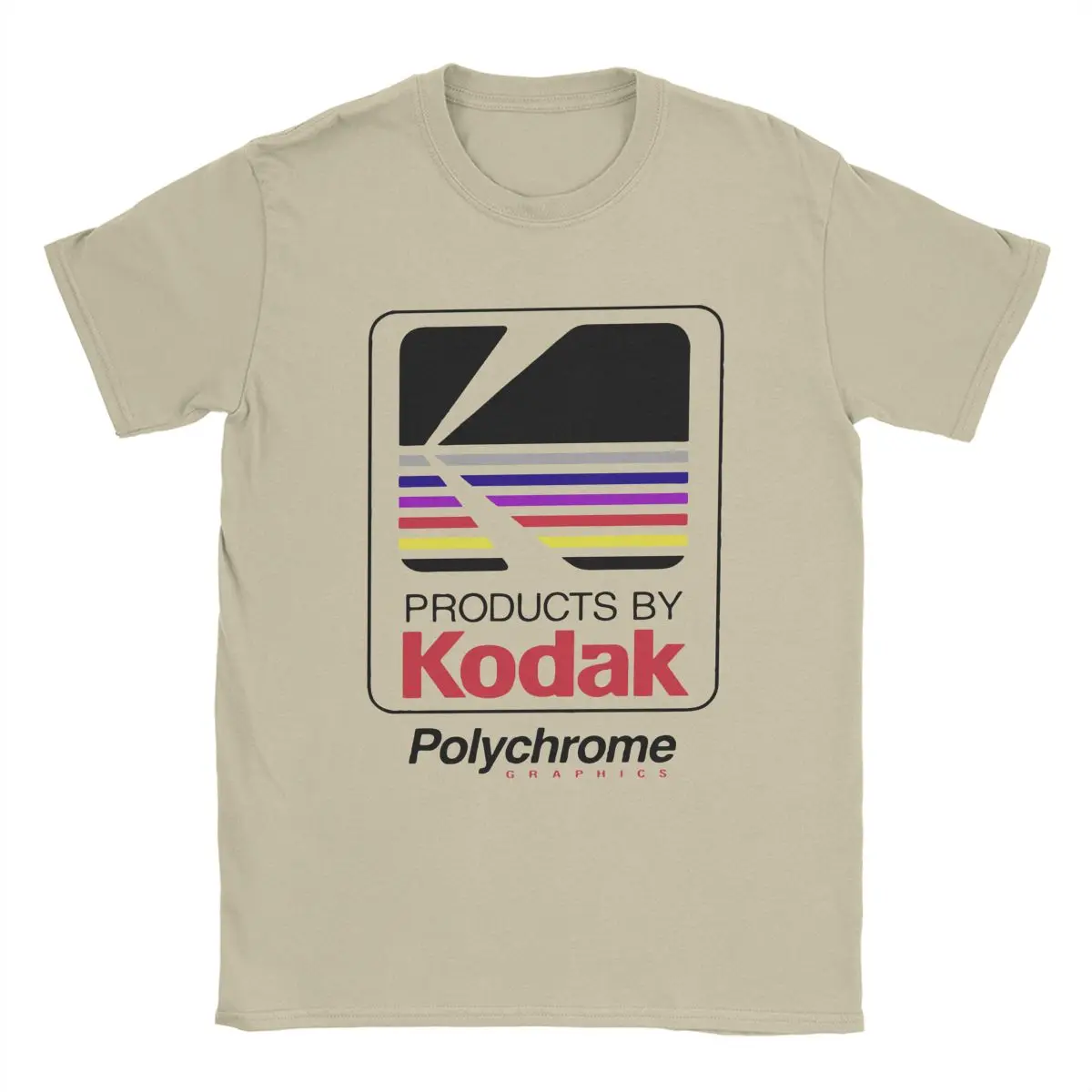 Продукция Kodak мужские футболки с цветным рисунком винтажные хлопковые круглым