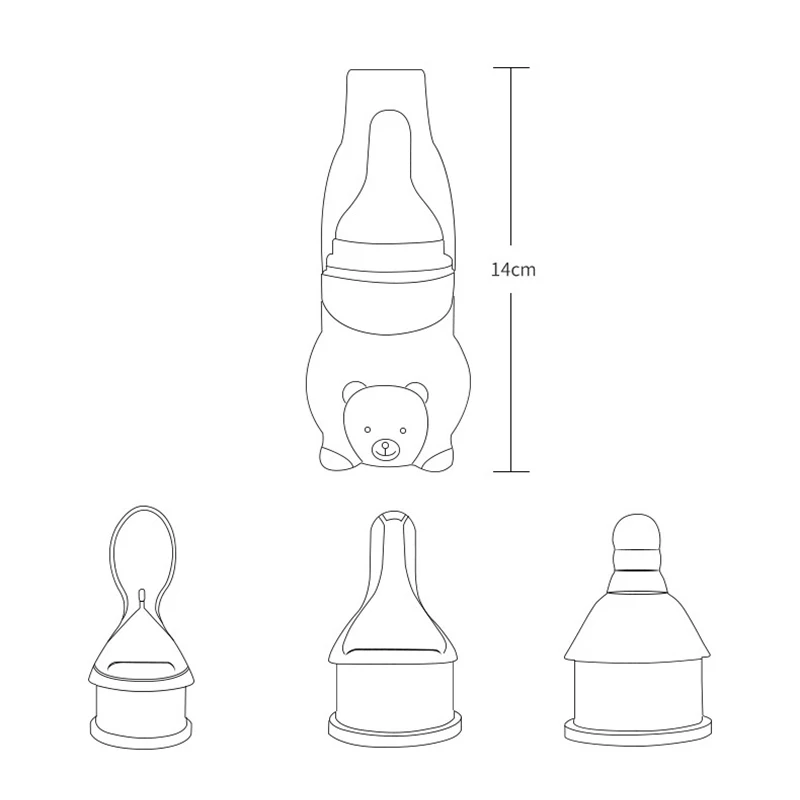 

Baby Spoon Bottle Feeder Dropper Silicone Spoons for Feeding Medicine Kids Toddler Cutlery Utensils Children Accessories Newborn