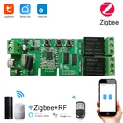 Модуль смарт-выключателя Zigbee, беспроводной реле 12 канала, управление доступом через приложение, с поддержкой Alexa и Google Assistant