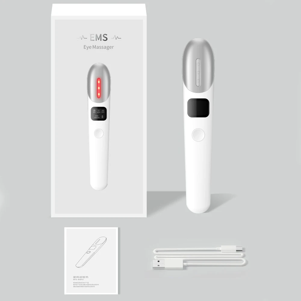 Вибрирующий массажер для глаз инструмент ухода за глазами светодиодный ным