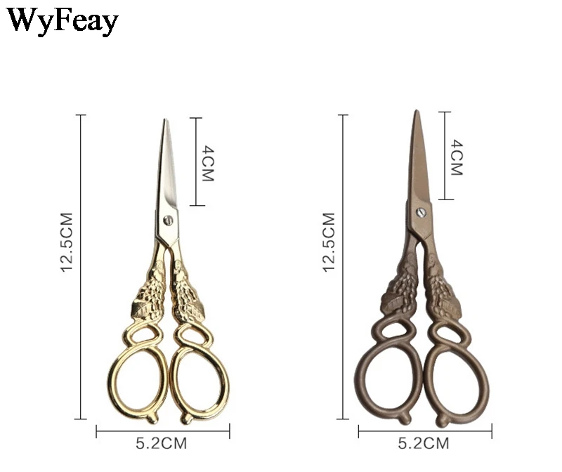 Ретро инновационные Zakka Нержавеющая Сталь Европейская ВЫШИВКА ВИНТАЖНЫЕ ножницы