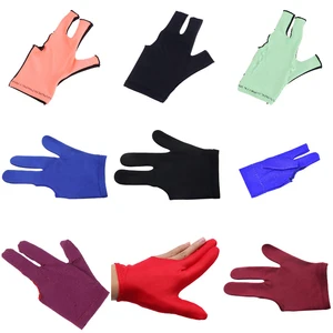 1 шт. Бильярд три пальца перчатки противоскользящие кий для снукера бильярда перчатка бассейн левая рука высокой эластичностью для мальчиков и девочек Аксессуары