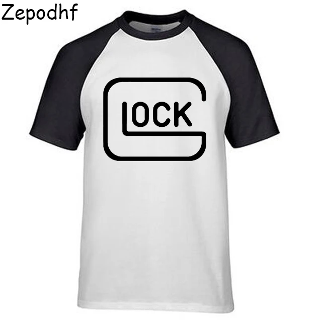 Для Мужчин's Глок футболка UniqueT рубашка 100% хлопок Графический Футболка короткий