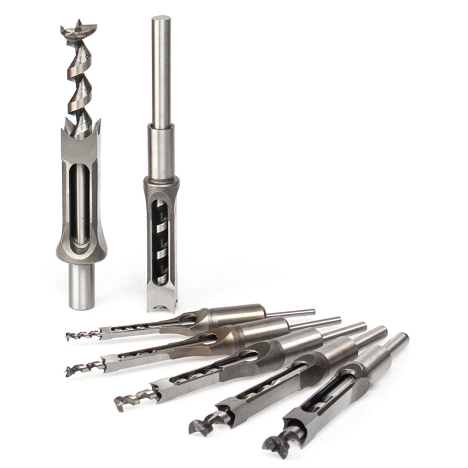 

1Pc Woodworking Tools Twist Square Hole Drill Bits Auger Mortising Chisel Extended Saw For Wood Carving DIY Furniture
