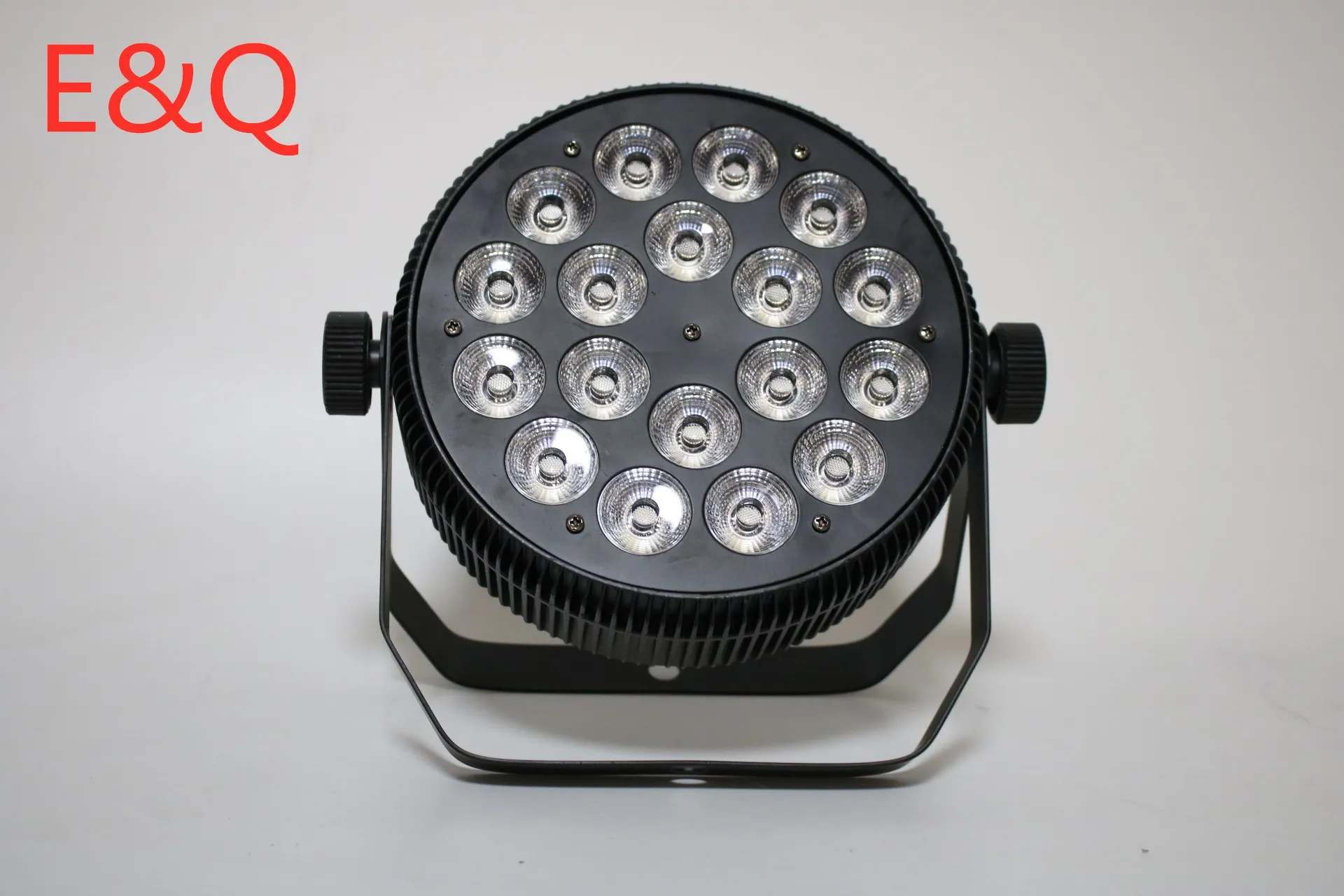 E & Q алюминиевый светодиодный плоский светильник 18x12 Вт RGBW беспроводной DMX512