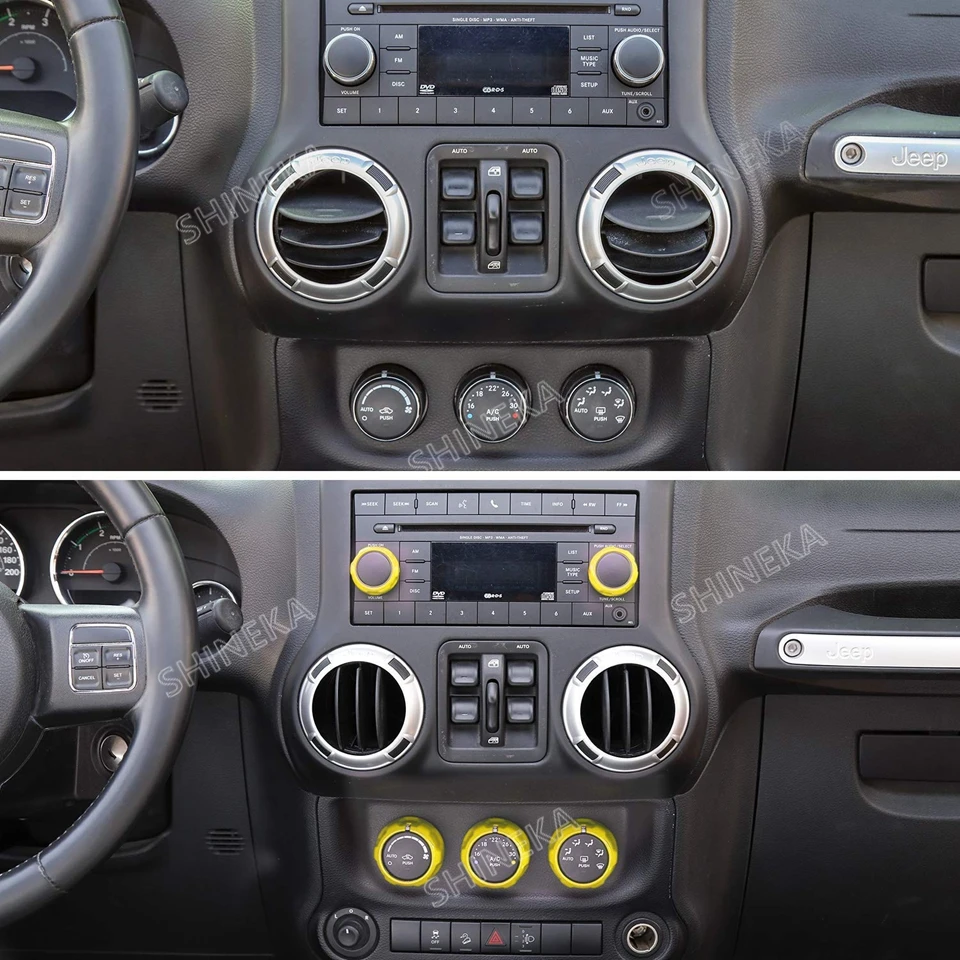 Внутреннее литье Кондиционера Переключатель CD кнопка ручка для Jeep Wrangler JK JKU 2011- компас 2010- Патриот 2011