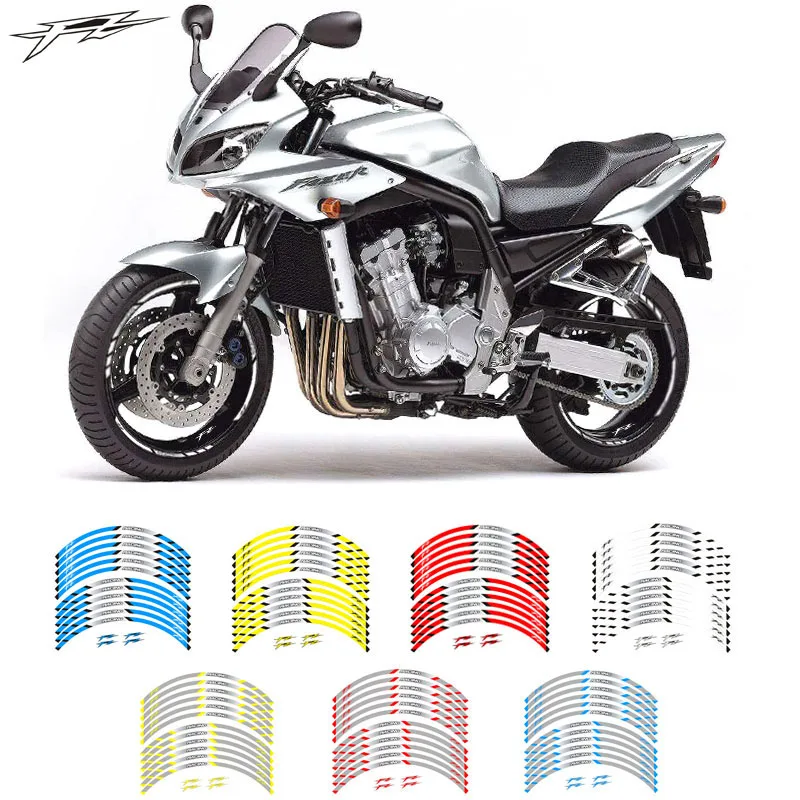 12 шт. светоотражающие полосы для колес мотоцикла Yamaha FZ1 FZ6|Наклейки и стикеры| |