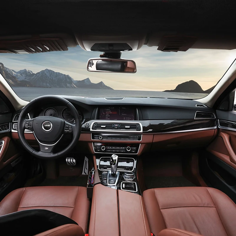 

Accessories for BMW 5 Series F10 F18 2011-17 Car Inner Gearshift Air Conditioning CD Panel Door Armrest Cover Trim Car Stickers