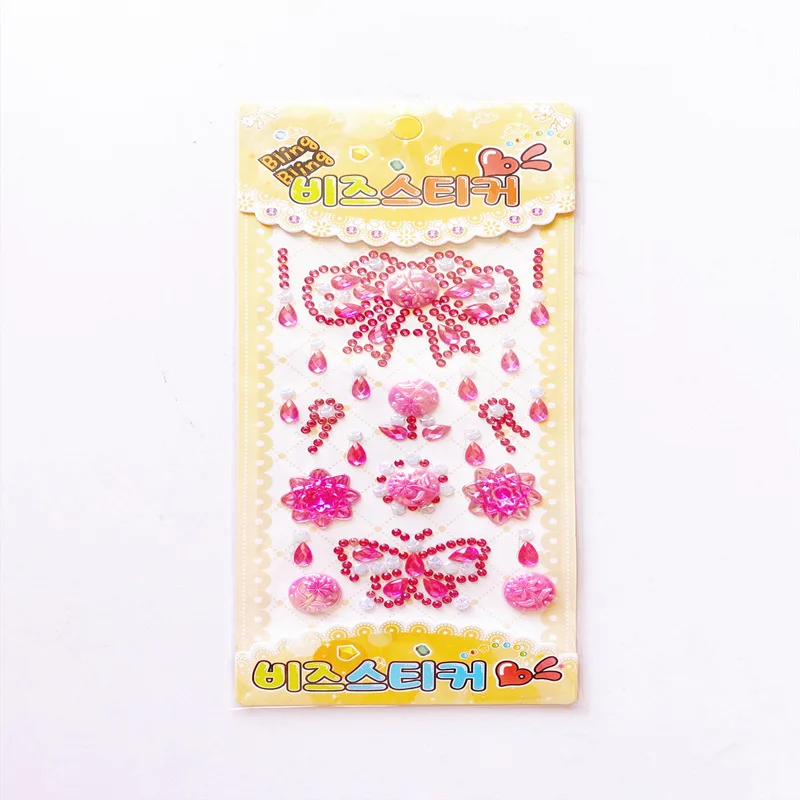 

Shiny Crystal Children's Cartoon Diy Photo Album Mobile Phone Diamond Stickers Three-dimensional Stickers Creative Crafts